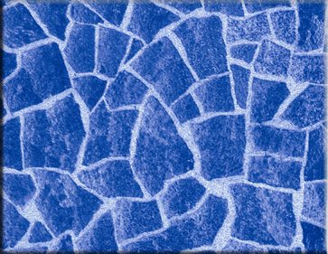 Detailbeeld folie carrara blauw motief RENOLIT ALKORPLAN 3000