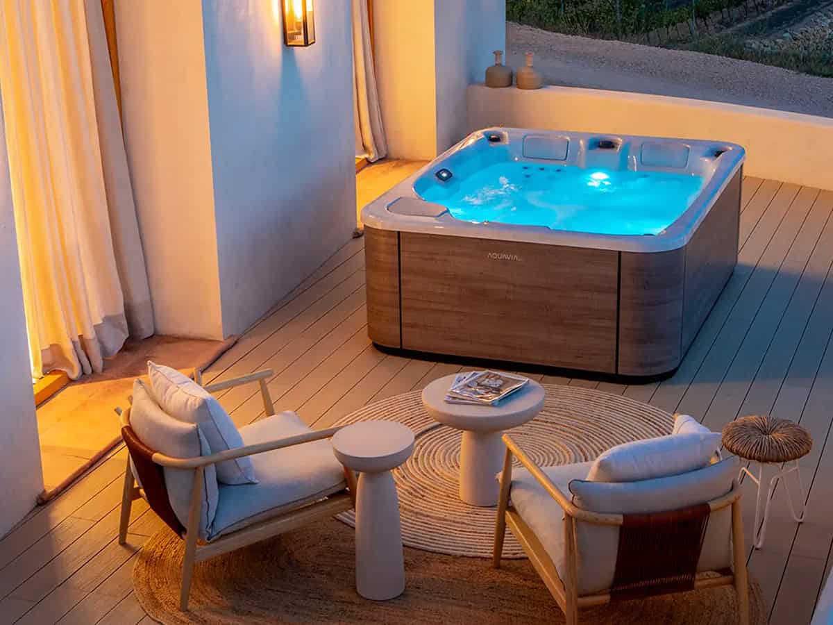 Stijlvolle spa buiten