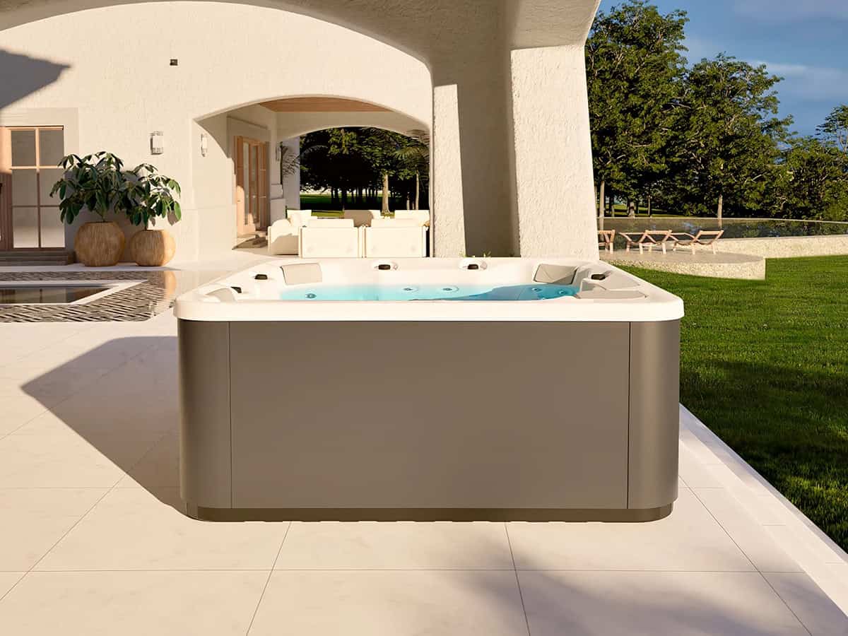 Moderne spa op patio