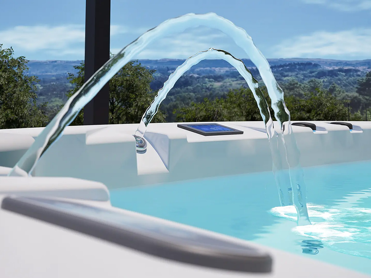 Design spa met hydromassage en ergonomisch comfort